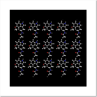 Melatonin Molecule Posters and Art